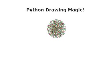 Mesmerizing Colorful Star Spiral with Python Turtle Graphics.| Amin Coding.