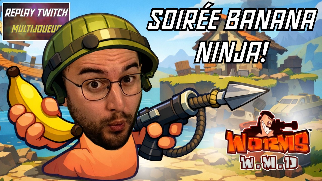 Soirée multi sur Worms : map custom & banana!