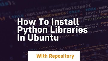 how to install python libraries in ubuntu