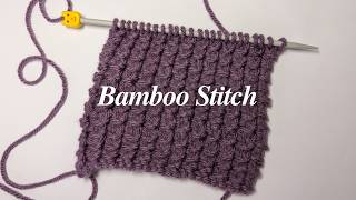 HOW TO KNIT BAMBOO STITCH┃SEWING TUTORIAL┃TWINS IN STITCHES
