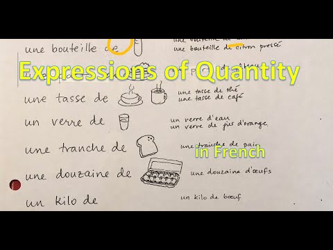 French Expressions of quantity