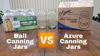 Ball Canning Jars VS Azure Canning Jars