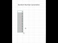Excel Formula Random Number Generation #excelformula