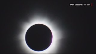 What a solar eclipse looks like from the moon