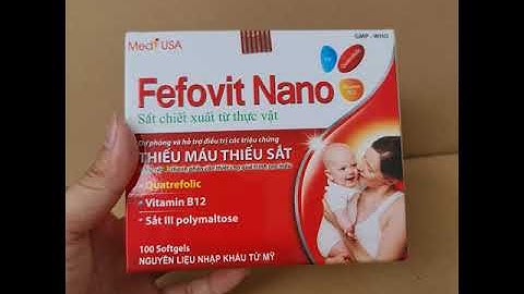 Fefovit nano hướng dẫn sử dụng
