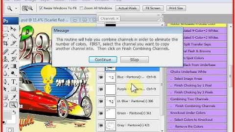 T-Seps Combining Channels to Reduce Color Count