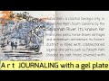 Art journaling with a gel plate | journal flip through | journal pages ideas