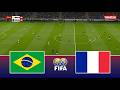BRAZIL vs FRANCE - International Friendly Football 2026 | Full Match All Goals | Pes 21 Simulation