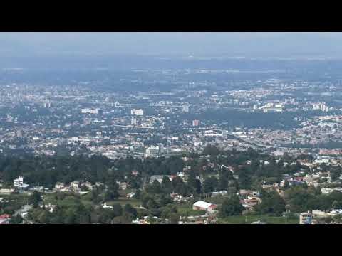 Vista ciudad de mexico El arenal Ajusco CDMX.