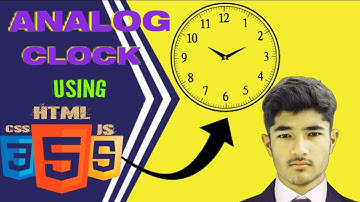 How to create Analog Clock using HTML CSS and JavaScript