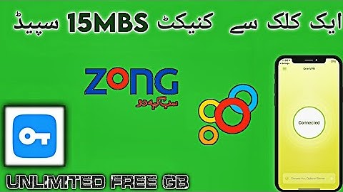 ZONG APP UNLIMITED FREE INTERNET ULTRA SPEEDY ONE VPN NEW SETTINGS