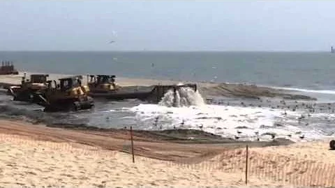 Beach replenishment on LBI at about 122nd street