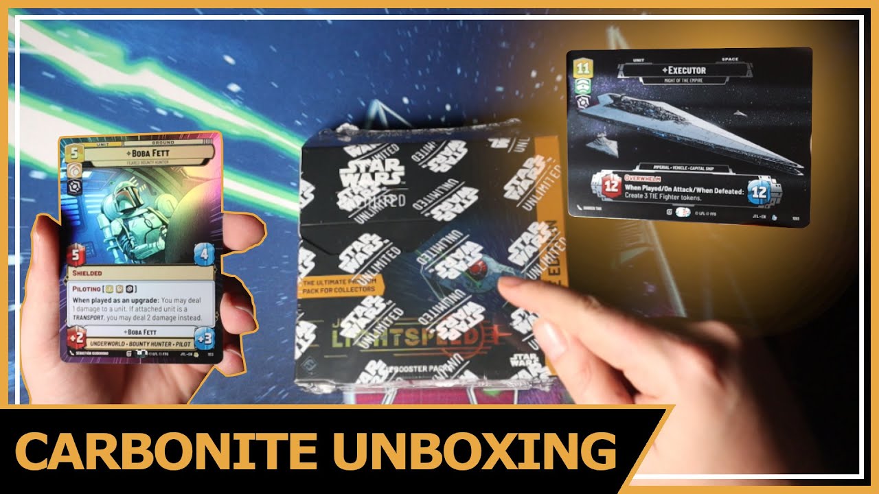 アプローズ STAR WARS クラシック CARBONITE カーボナイト Star Wars Unlimited - Carbonite Unboxing! (12 Packs) - YouTube