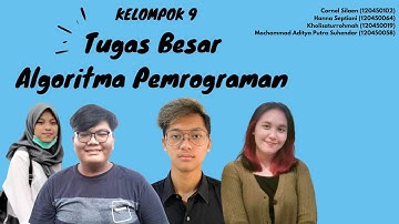 Tugas Besar Algoritma Pemrograman Kelompok 9 - Sains Data ITERA