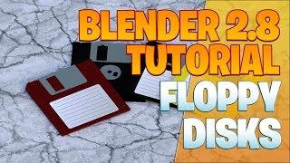 Modeling floppy disks - Blender 2.8 Tutorial