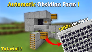 Simple 1.19 Automatic Obsidian Farm Tutorial in Minecraft (MCPE / Bedrock / Java / Xbox)