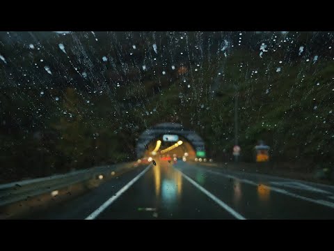 instantly sleeping in the car at rainy highway. 비오는 고속도로, 아늑한 아빠차의 뒷자리에서 깊은 수면. 빗소리 ASMR