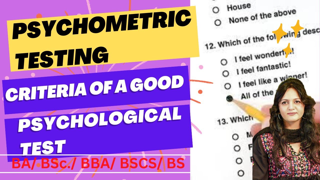 Psychometric Testing: Characteristics of a Good Psychological Test |Objectivity] Urdu/Hindi] Part 1