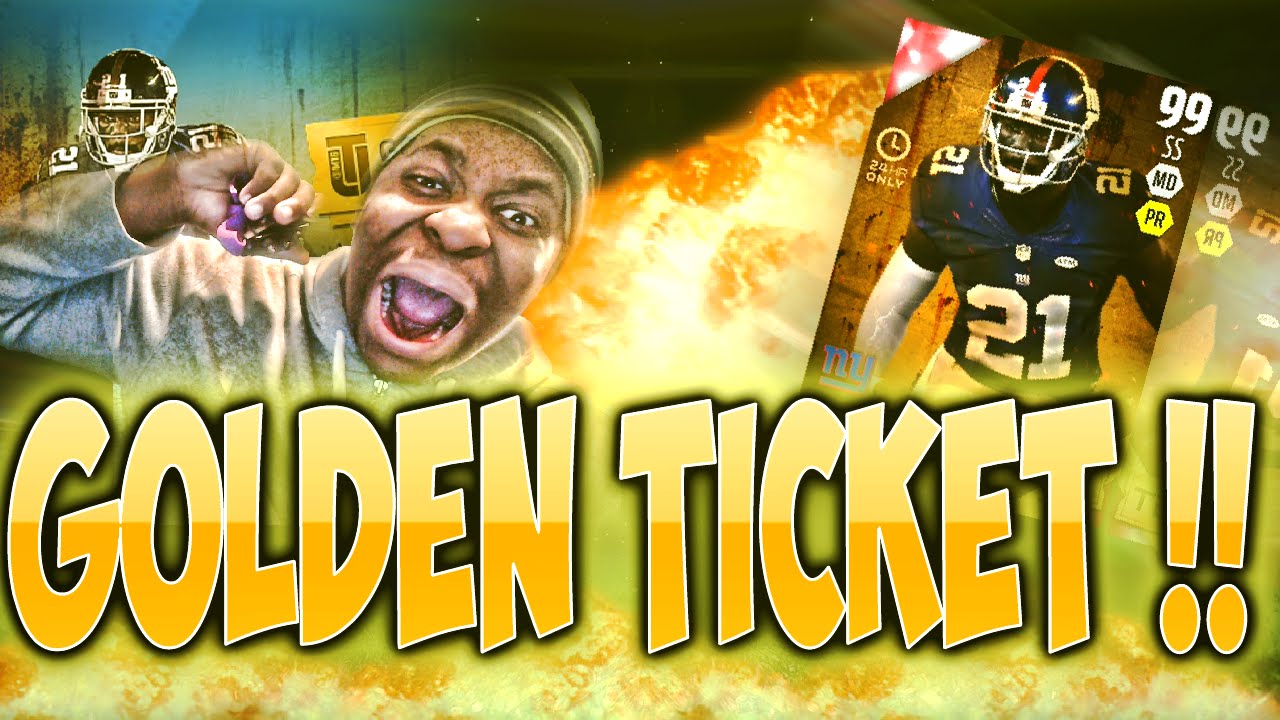 99 OVERALL GOLDEN TICKET LANDON COLLINS! Madden 16 Ultimate Team Pack Opening
