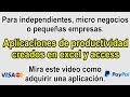 Aplicaciones de productividad en Excel y Access