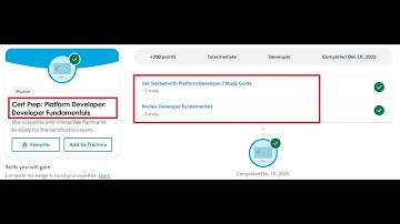 Cert Prep: Platform Developer: Developer Fundamentals | Salesforce