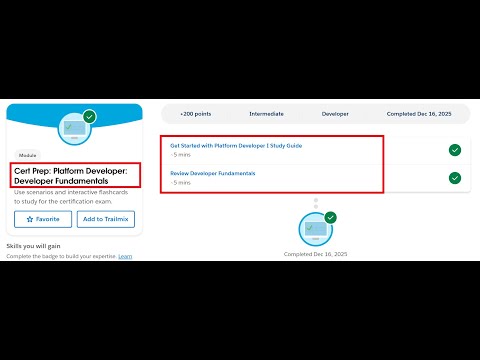 Cert Prep: Platform Developer: Developer Fundamentals | Salesforce