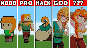 NOOB VS PRO VS HACKER - ✨ Alex Minecraft Pixel Art
