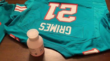 How to remove a nameplate from a Nike NFL jersey