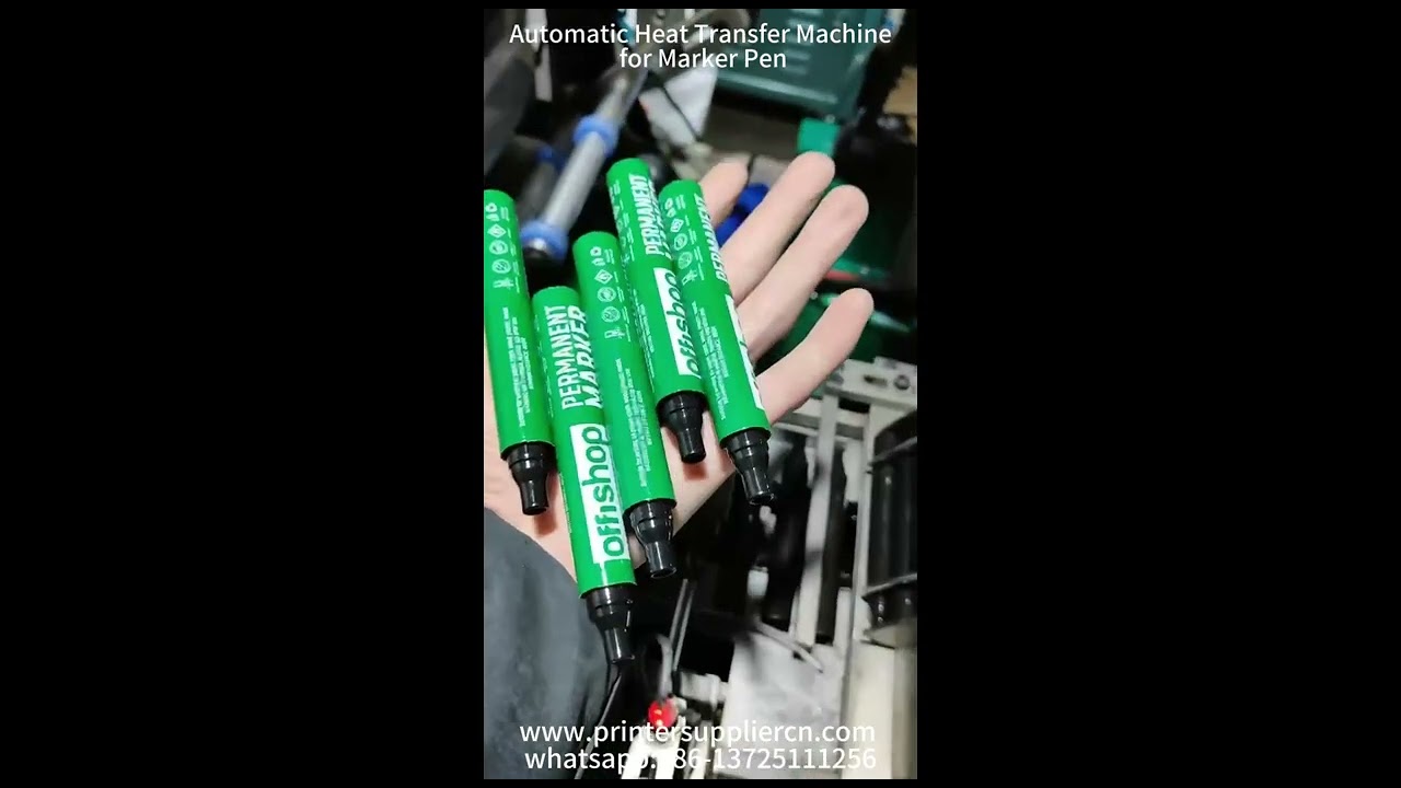 Automatic heat transfer machine for marker pen,marker pen heat transfer equipment manufacture