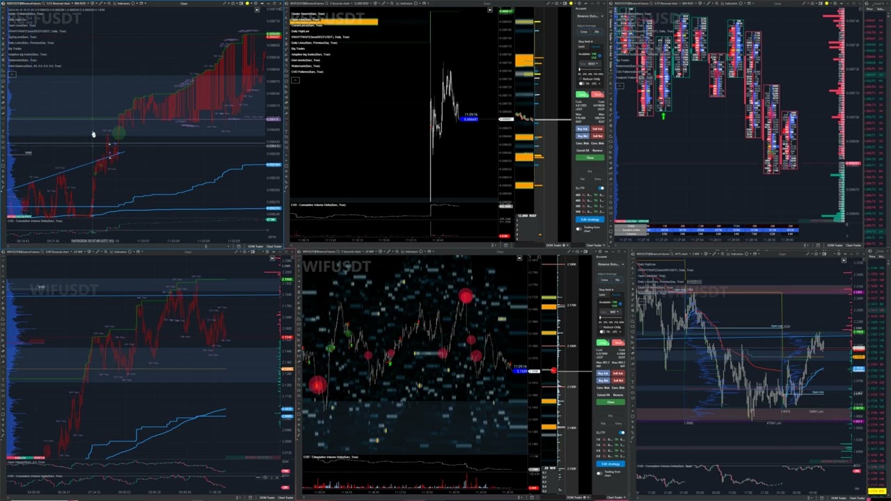 REEF Futures Trading daily pre market prep