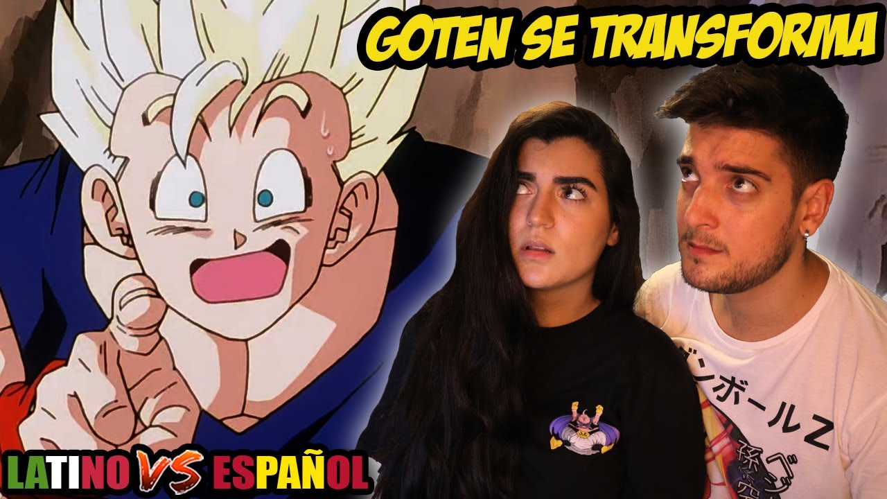ESPAÑOLES REACCIONAN A DRAGON BALL LATINO VS ESPAÑOL |⚡GOTEN SE TRANSFORMA EN SSJ POR PRIMERA VEZ⚡