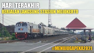THE LAST TIME TO SPEED!! THE LAST MOMENT THE ARGO WILIS TRAIN PASSED DIRECTLY BY MOJOKERTO STATION!