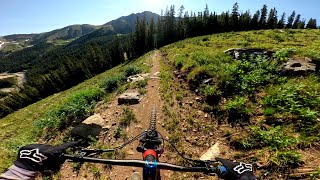 Mountain Biking at ARAPAHOE BASIN, CO | WHEELS UP Trail, Top to Bottom (7/10/25)