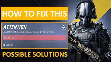 How To Fix XDefiant TANGO-02 Error | Fix Critical Matchmaking Error In XDefiant