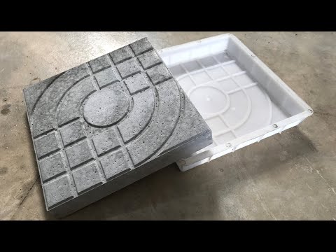 DIY Concrete Cement Craft Idea - Pavement Sheet Lanscape That Are So Easy (Made With Mold)