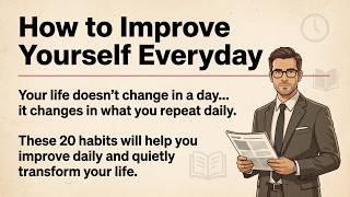 How to Improve Yourself Everyday - 20 Life Changing Habits | Graded Reader | Improve English Fluency