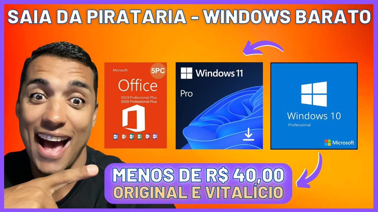 Microsoft Windows 11 Pro  Licença Original e Vitalícia - Mega Licenças