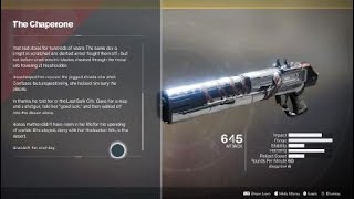 The Chaperone Quest Completion - Speaking To Amanda - Destiny 2: Forsaken)