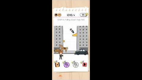 Brain Test 2 Smith and Joe Part 2 Level 4 Smith is falling down, help him Walkthrough