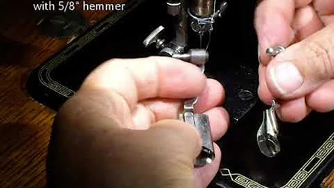 Antique/Vintage Singer Puzzel-Box Spoon-Hemmers - How to use them