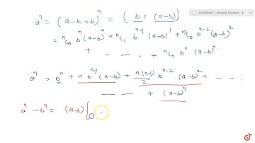 If and b are distinct integers, prove that `a - b` is a factor of `a^n-b^n` , whenever n is a po...