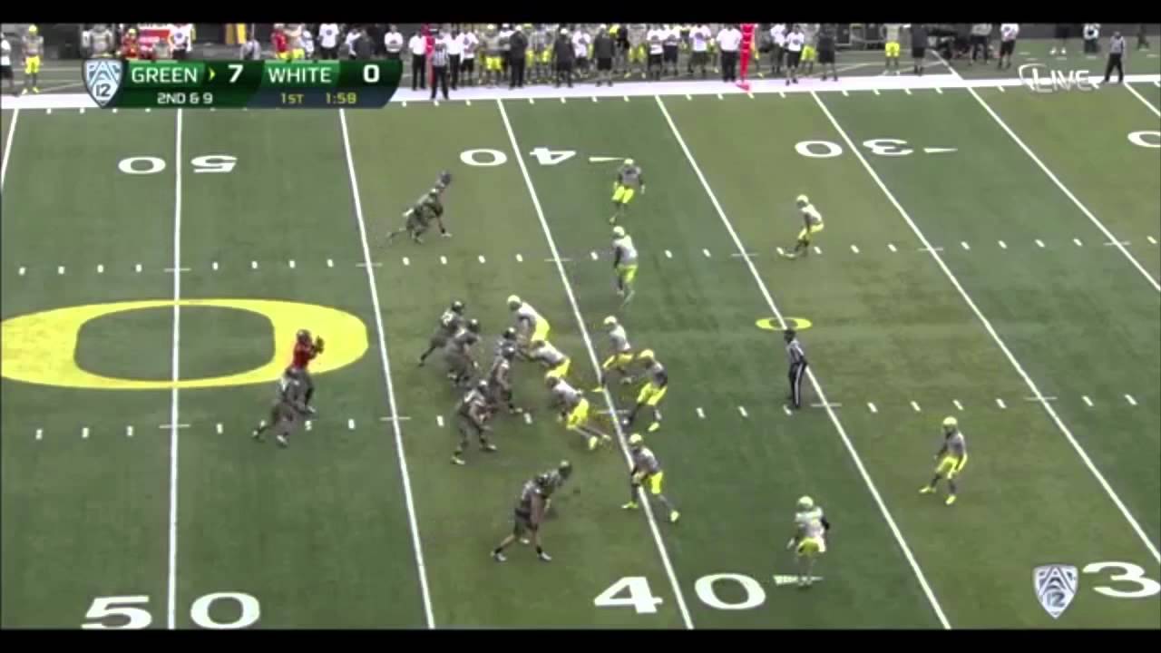 Thomas Tyner Oregon spring game highlights 2014