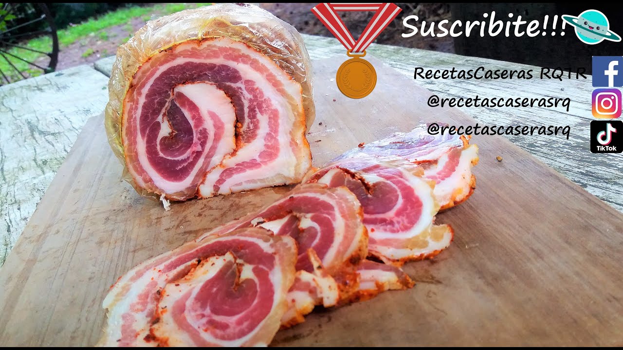 Panceta Arrollada! Rolled bacon! Pancetta
