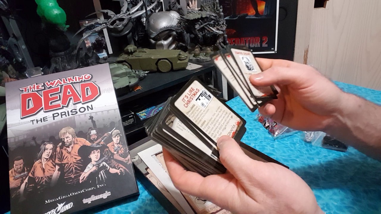 Walking Dead The Prison board game unboxing and review YouTube