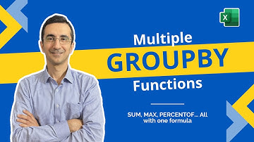 Why Write 3 Formulas When Excel GROUPBY Can Do It in One?