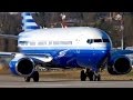 Boeing 737-800 N737M * Full Throttle Take-Off * at Bern Airport