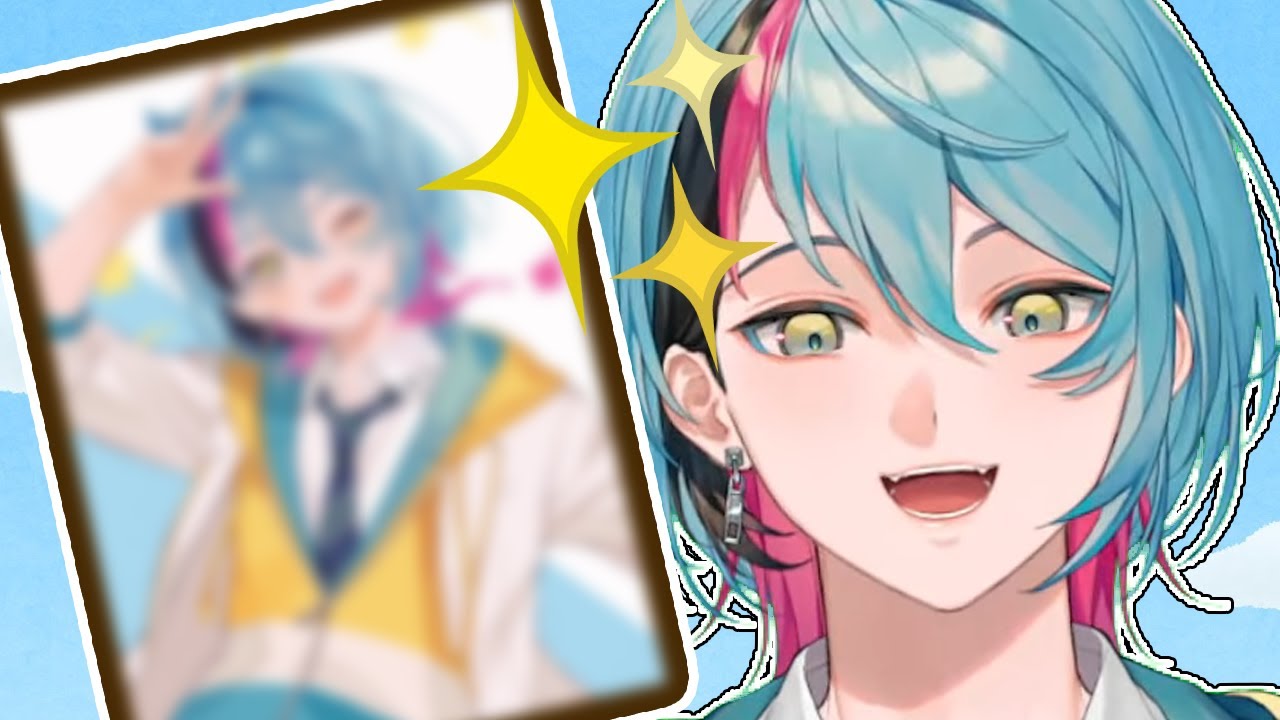 Kyo's grandma painted him for his birthday [nijisanjiEN]