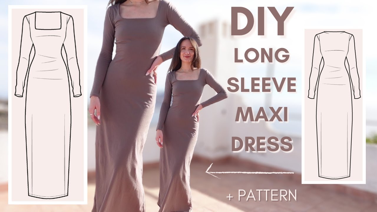 Long dress Women Clothing Dress Sewing Pattern Sewist