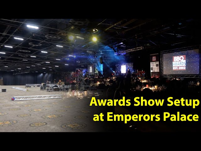 Setup For Awards Show - Event production for private and corporate , road shows and conferences. class=