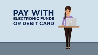 Pay with Electronic Funds or Debit Card